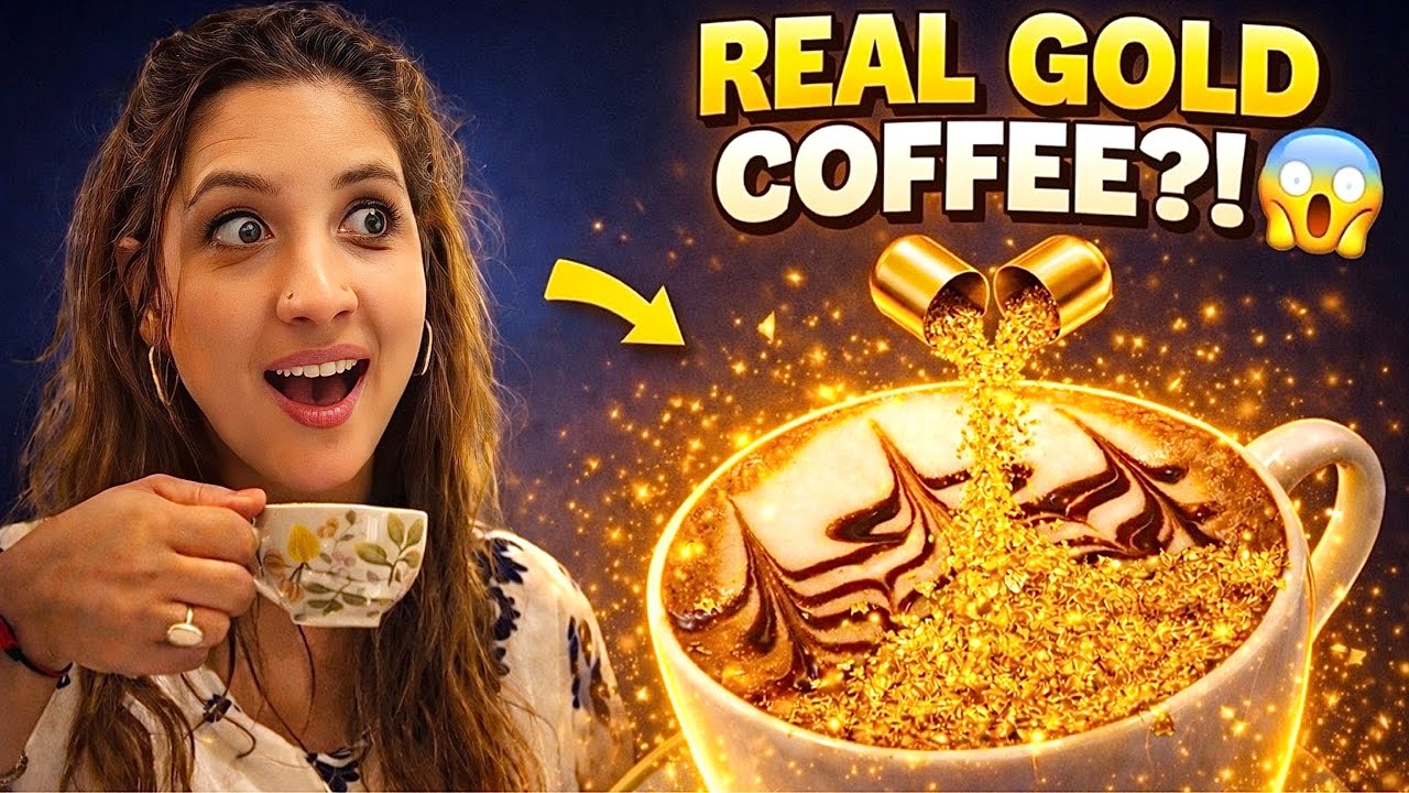 😱 REAL GOLD in Coffee?! Would You Drink This?