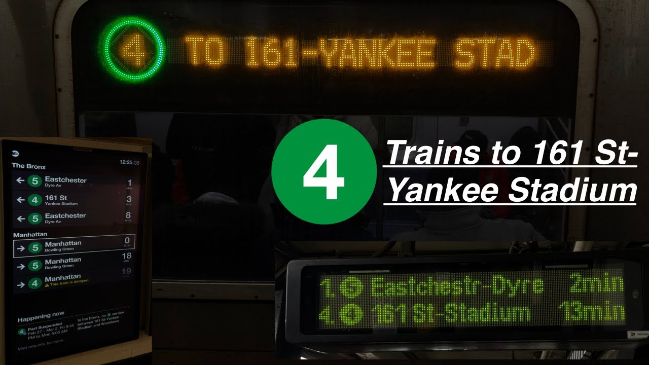 R142/A 4 Train Action to 161 St-Yankee Stadium 