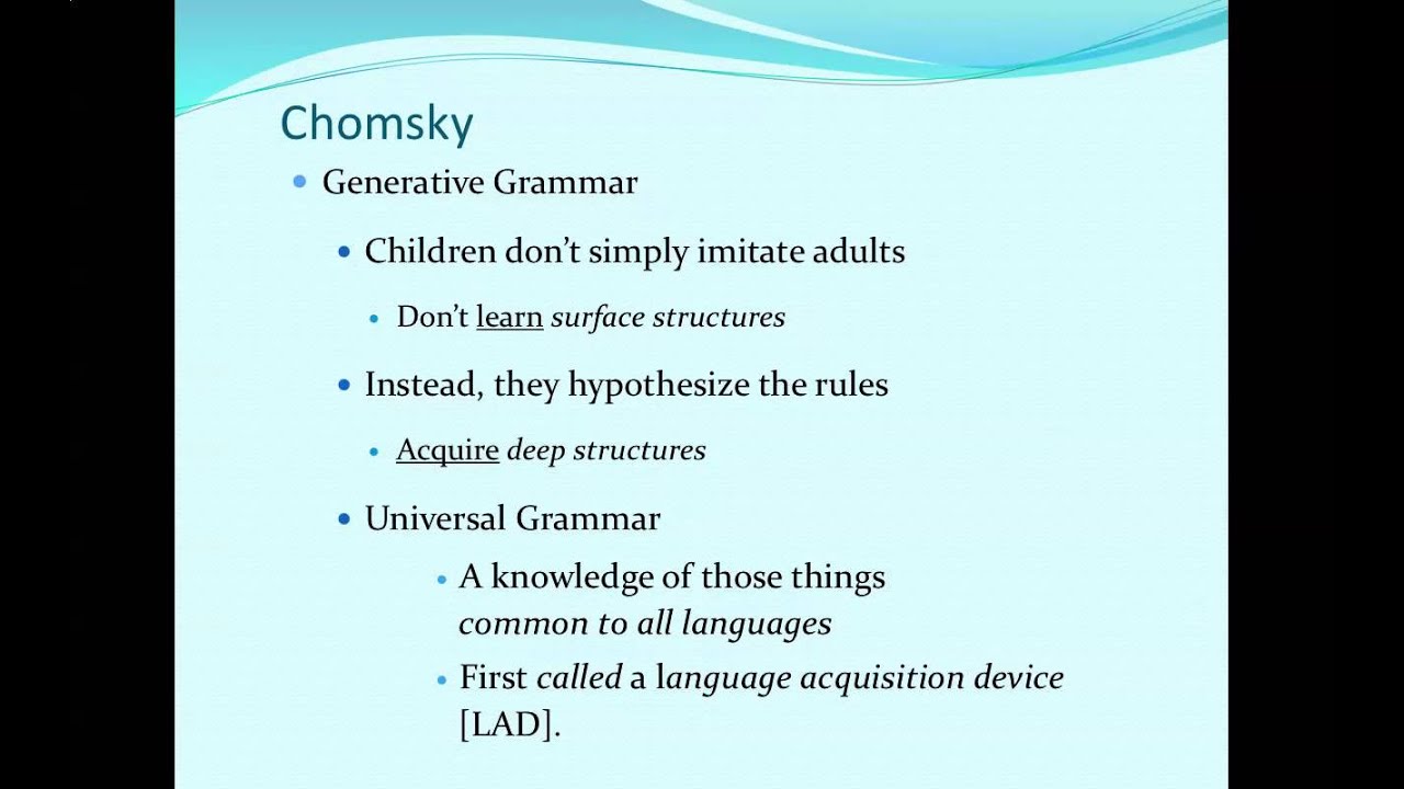First Language Acquisition Podcast