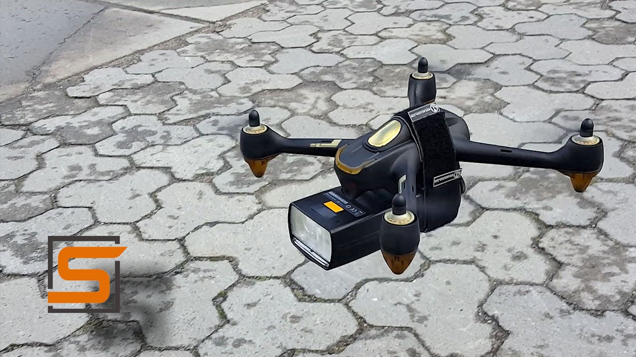 StrobiusDRONE | Hubsan H501S как дрон-осветитель. Краш, фотовспышка - будем жить!!..))