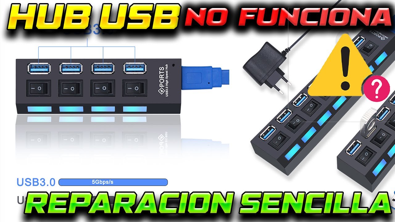 🤦‍♂️🤦‍♂️✅ HUB USB CONCENTRADORES USB barato de AliExpress no funciona no reconocido por el ordenador