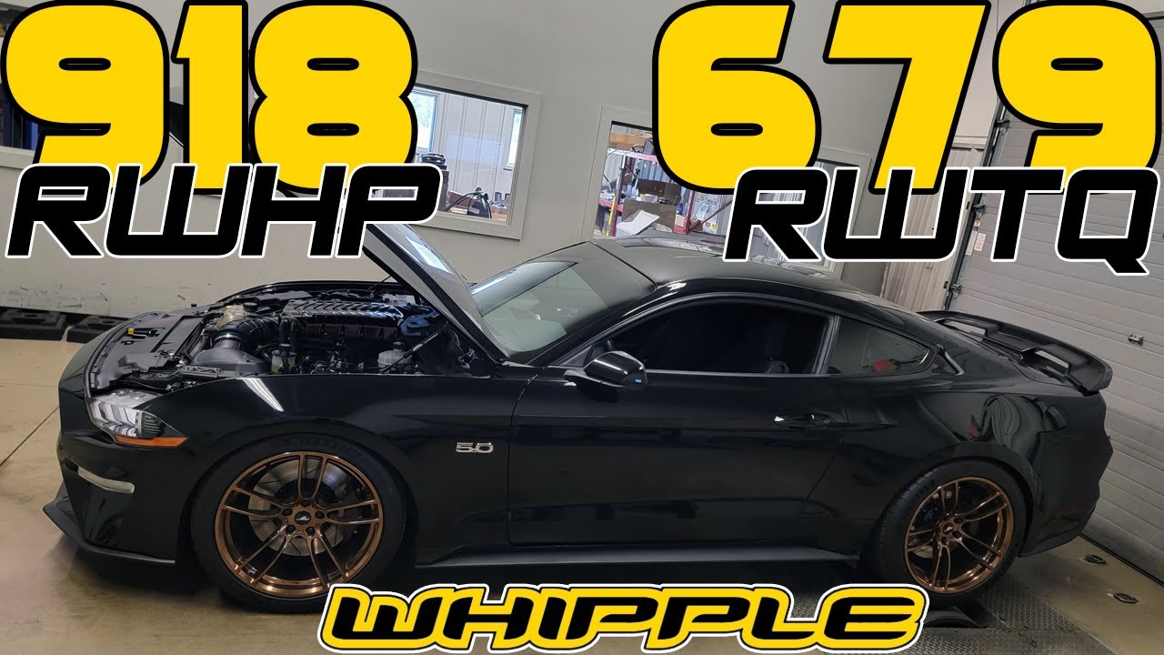 2018 Mustang GT 900+ RWHP Manual Transmission (Whipple Supercharger E85) Dyno at Brenspeed