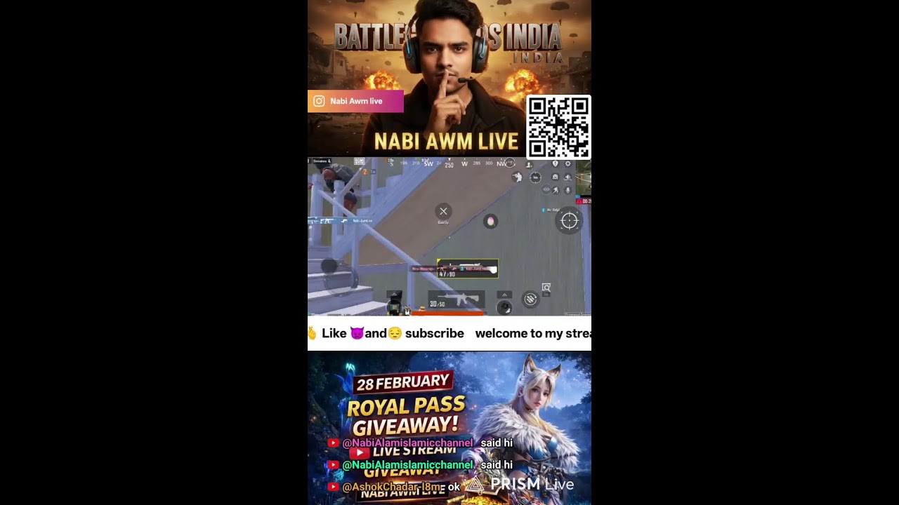 BGMI LEVI MODE LIVE 😈🔥 | Full Rush Gameplay | Nabi AWM Live