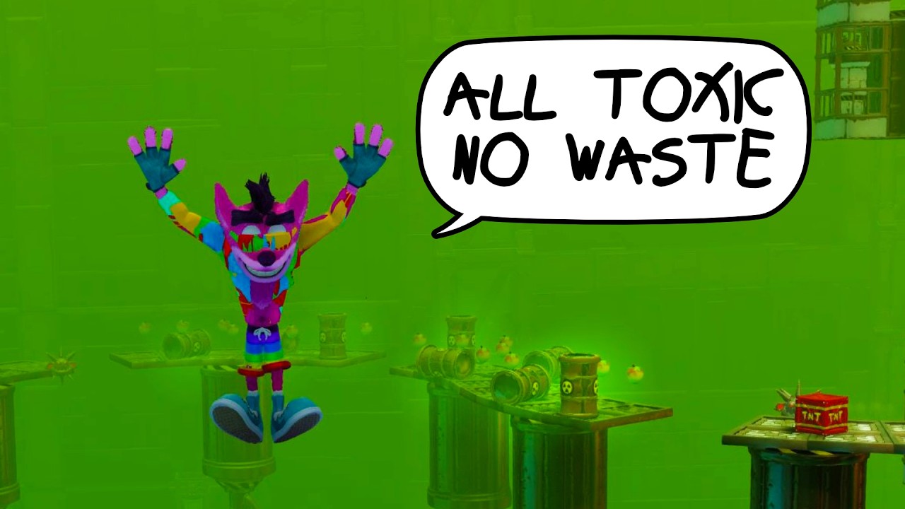 Crash NST custom level: Toxic Machinery by AlfyGame