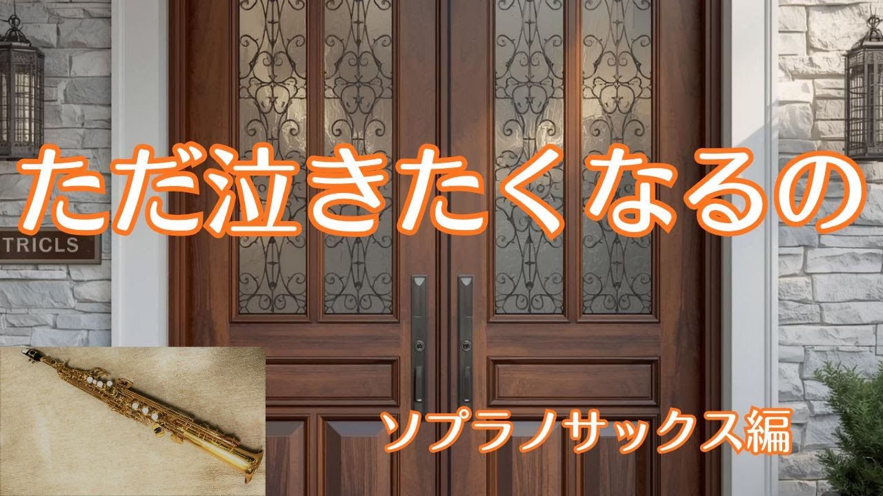 ミポリンの「ただ泣きたくなるの」をソプラノサックスで演奏