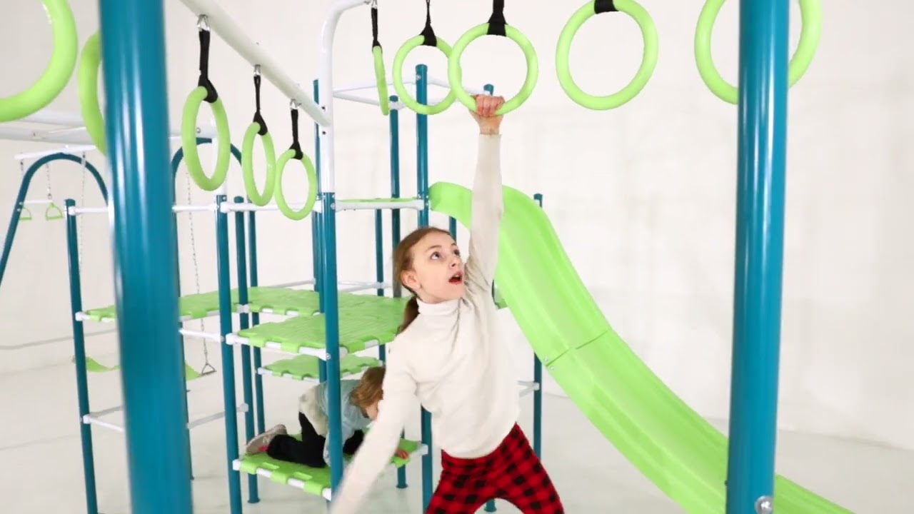 ActivPlay Base Camp + Monkey Bars, Hanging Bridge, Jungle Line Kit