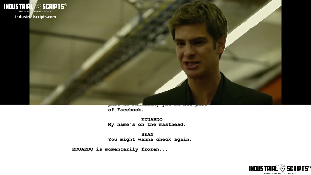 Classic Movie Scenes: THE SOCIAL NETWORK (2010) // He's Wired In // Script-to-Screen