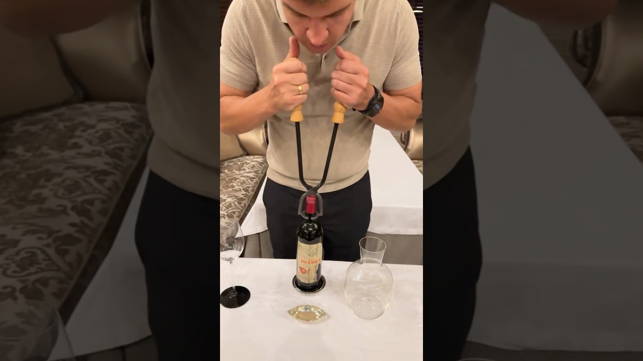 The Art of Opening Petrus 1959 Vintage!🤩🍷🎥@gregsomm #wine #petrus #pomerol #1959