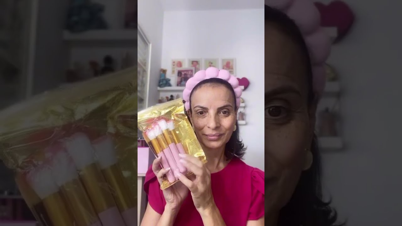 Maquiagem com produtos 10 Reais, mulher pele  Madura