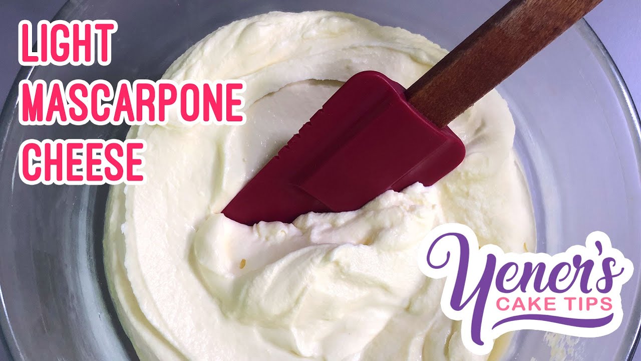 LIGHT MASCARPONE CHEESE Tutorial | Yeners Cake Tips with Serdar Yener from Yeners Way