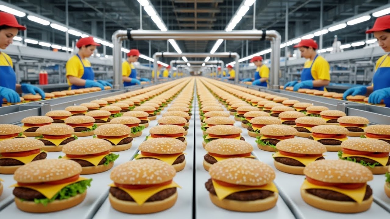 How McDonald’s Burgers Are Made Inside the Factory | McDonald’s Burger Production Process Explained