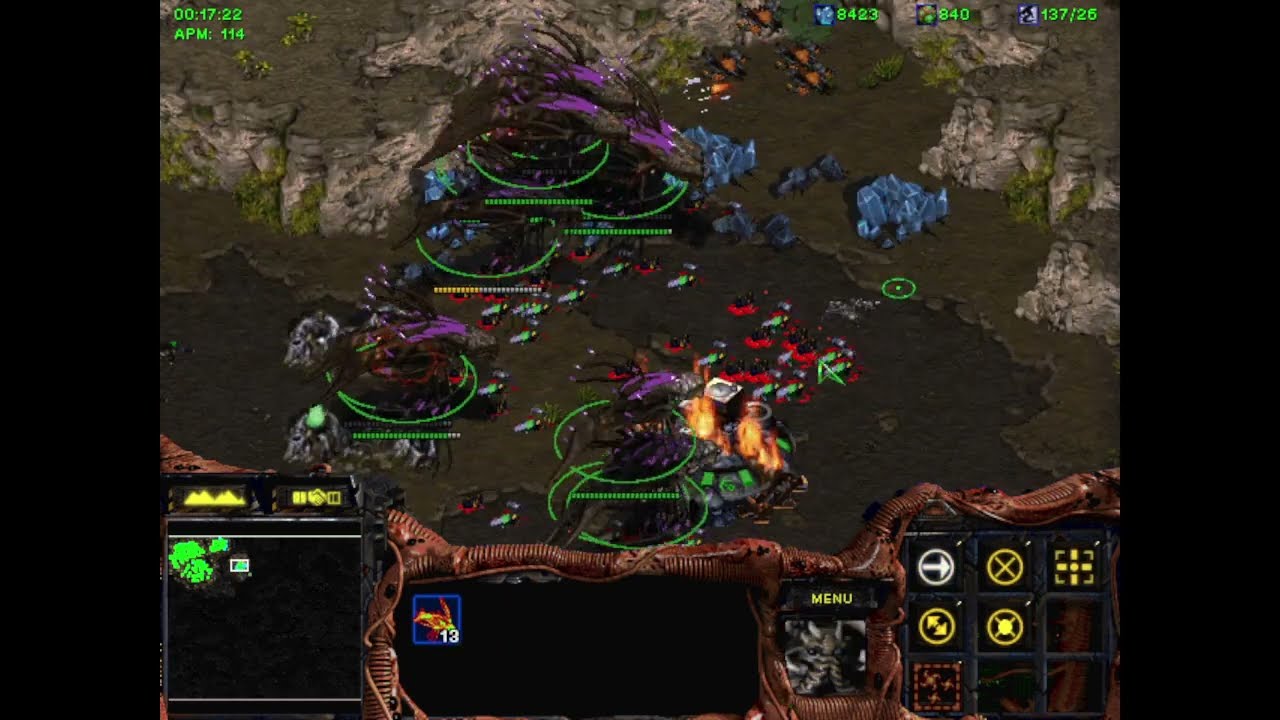 StarCraft Cosmonarchy Butcher's Ballad Campaign Map 4 'Unto Ruin' Playing as Zerg O_O