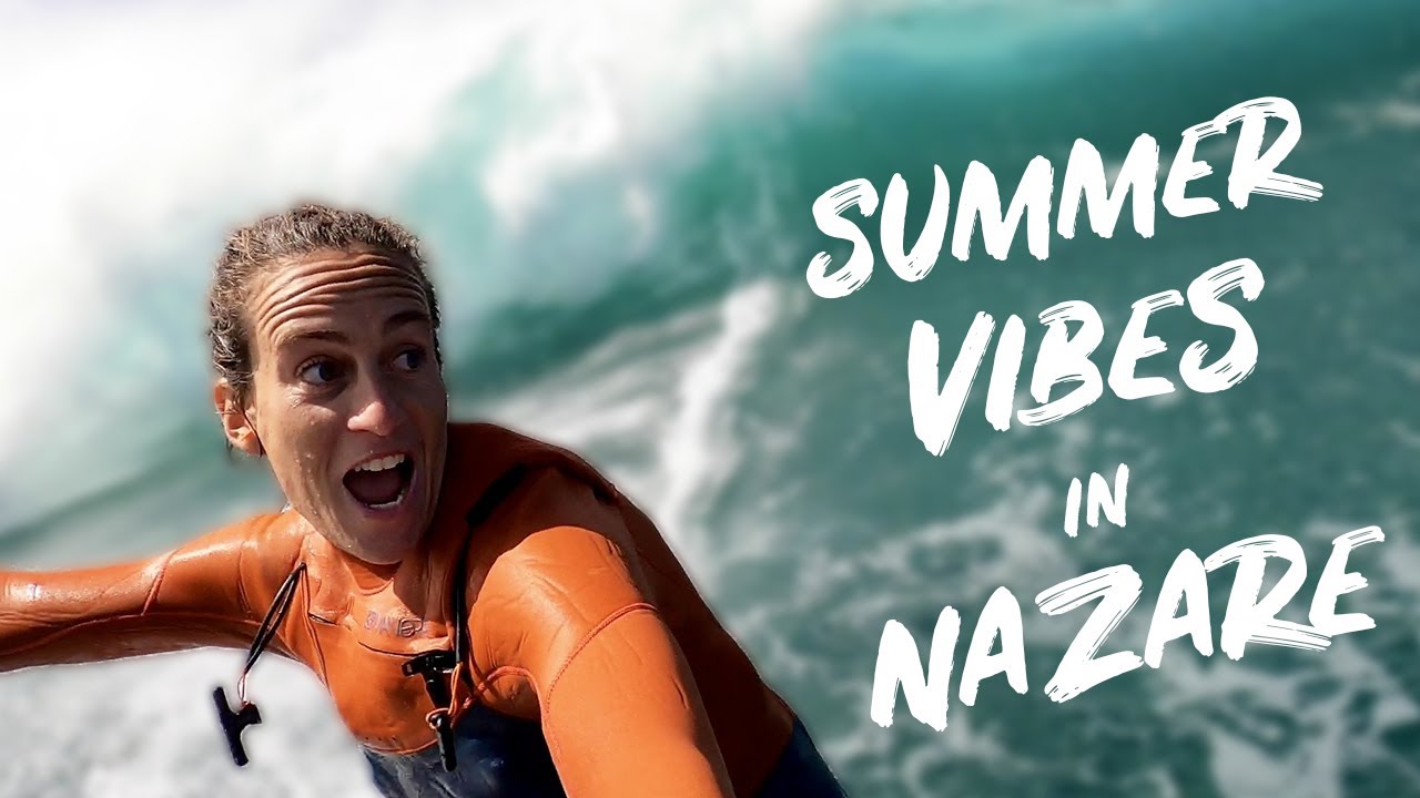SUMMER VIBES☀️🌊 in NAZARE, foil, skate🛹 & big waves surfing🏄🏼‍♂️, Ep29