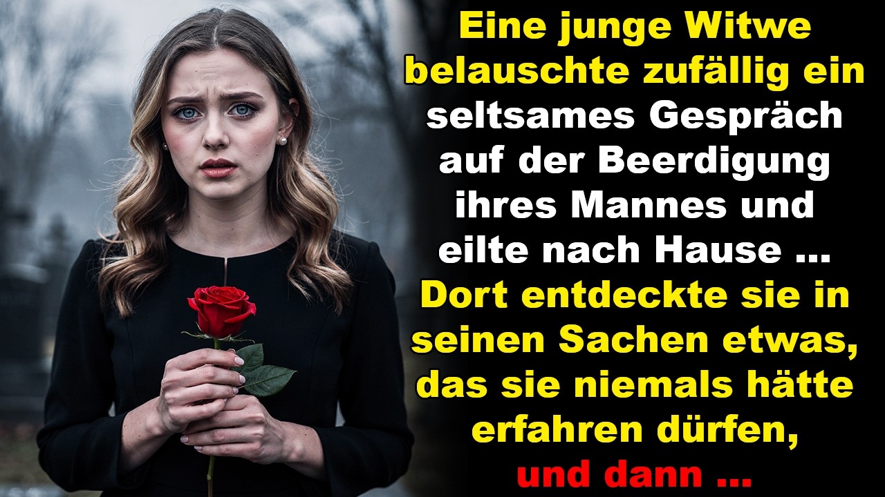 Eine Witwe hörte ein Gespräch auf der Beerdigung ihres Mannes – was sie entdeckte, zerstörte alles.