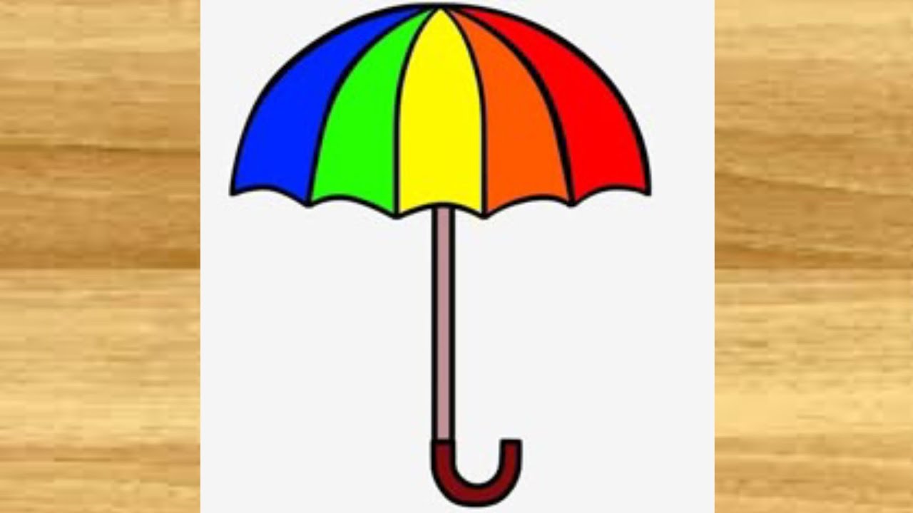 How to Draw an Umbrella | Easy and Step-by-Step Umbrella Drawing