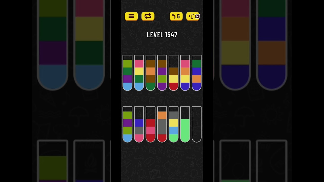 Water sort puzzle level 1547