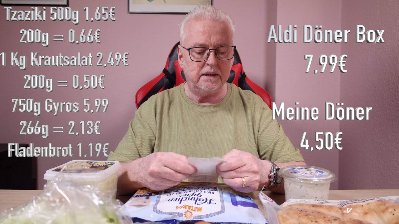 Aldi Nord D&ouml;ner Box nachgebaut + gef&uuml;llte Glotzer