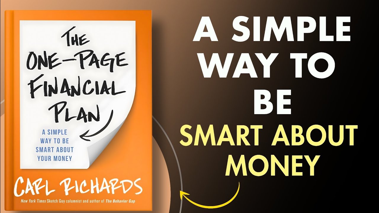 The One-Page Financial Plan by Carl Richards | English Book Summary | A Way to Be Smart About Money