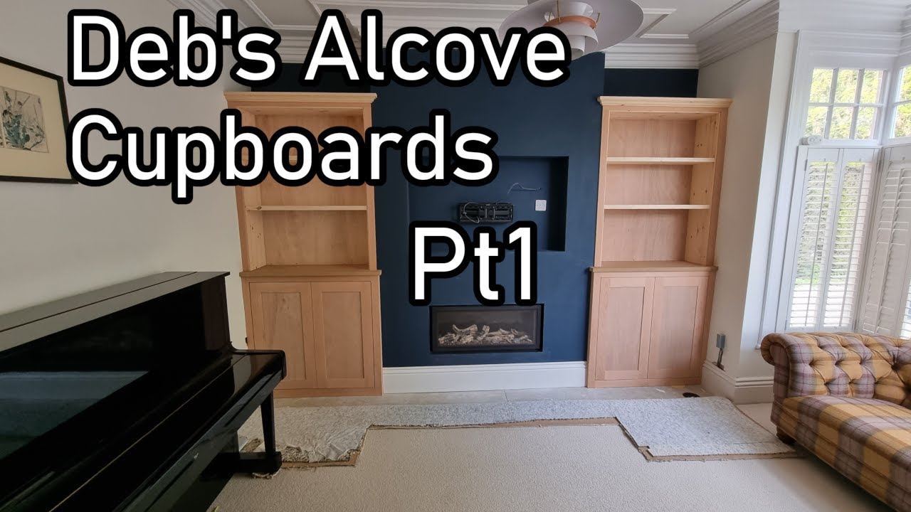 Debra's Alcove cupboards & Shelves build Pt1 - Making the carcasses from Q-Mark ply,