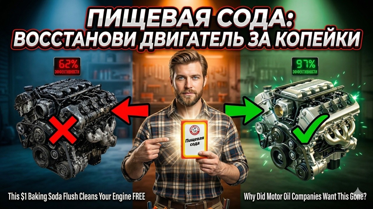 Почему масляные гиганты 40 лет скрывали этот способ промывки двигателя содой за один доллар?