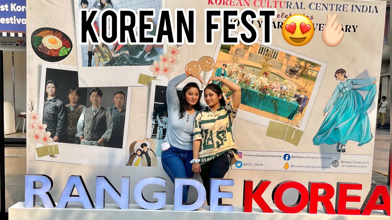 I went to a KOREAN FESTIVAL @ 2022 in Delhi. || Korean Vlog I| Divya Jain || KCCI ||BTS army