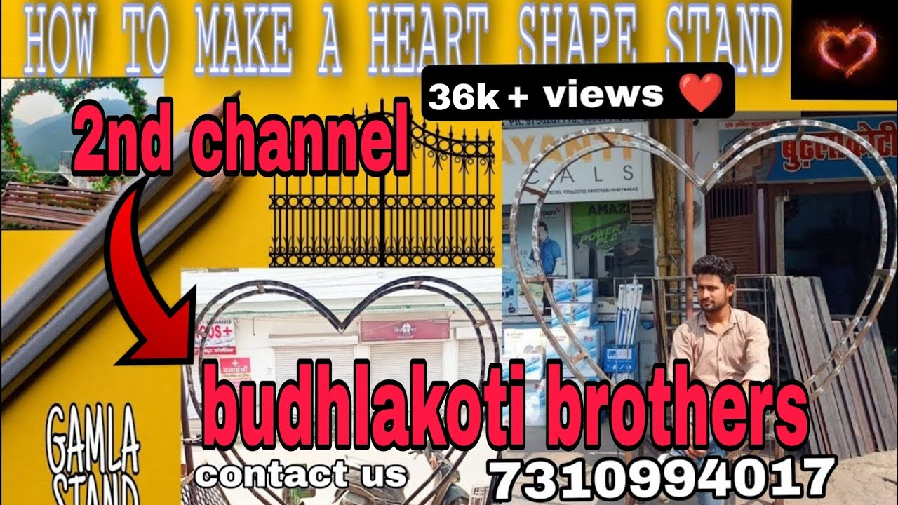 HOW TO MAKE A HEART SHAPE STAND | | SHOWPEICE #Heart  #HEARTSTAND #GAMLA STAND || #Restorent_stand