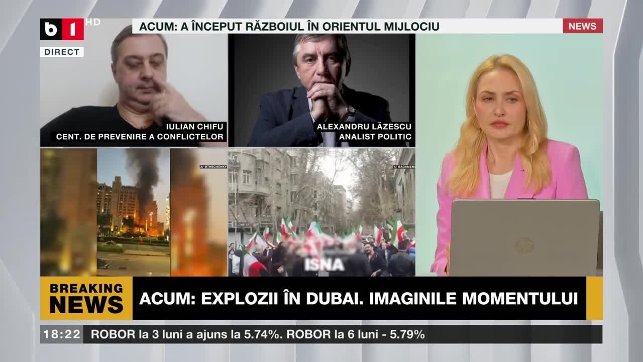 TALK B1 CU I.PETRARU.IRAN ATACĂ SIMULTAN 7 STATE / EXPLOZII ÎN DUBAI, LÎNGĂ BURJ KHALIFA. P3