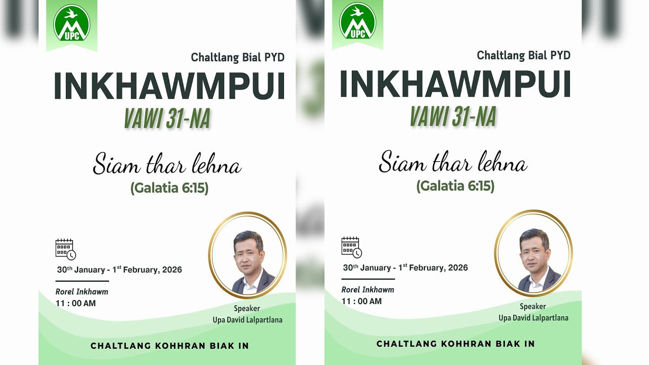 CHALTLANG BIAL PYD INKHAWMPUI 2026 | PATHIANNI ZING