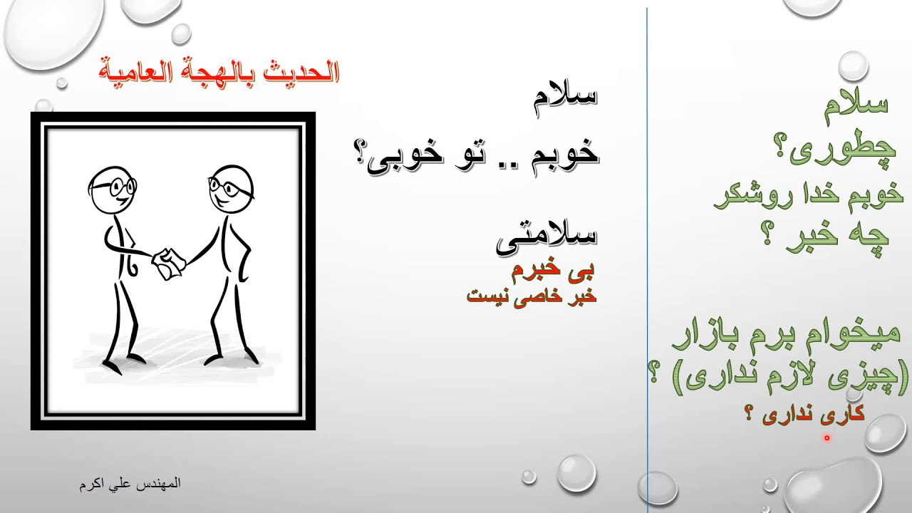 التسوق بالغة الفارسية واسماء الفواكه (الجزء الاول)