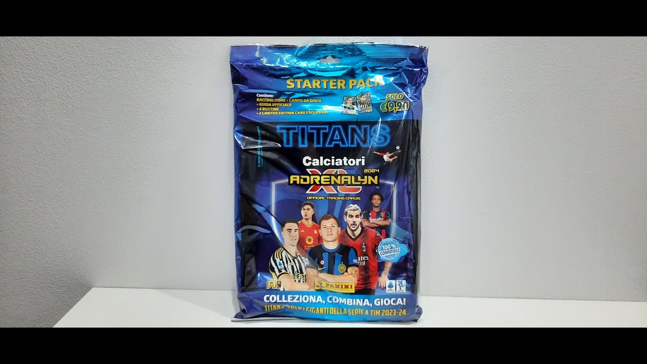 ⚽️ADRENALYN XL TITANS 2023/24  - Unboxing STARTER PACK Panini ⚽️in descrizione c è la check list