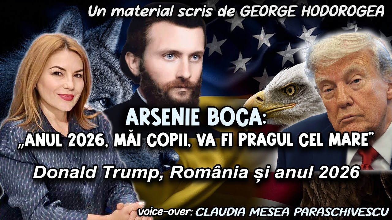 Arsenie Boca: &bdquo;Anul 2026, măi copii, va fi pragul cel mare&rdquo;  * Donald Trump, Rom&acirc;nia și anul 2026