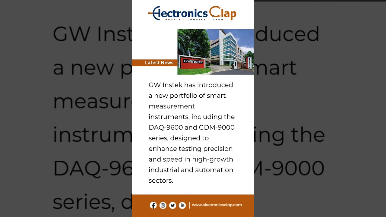 GW Instek Launches DAQ-9600 & GDM-9000 Series | Smart Test Instruments for Industry 