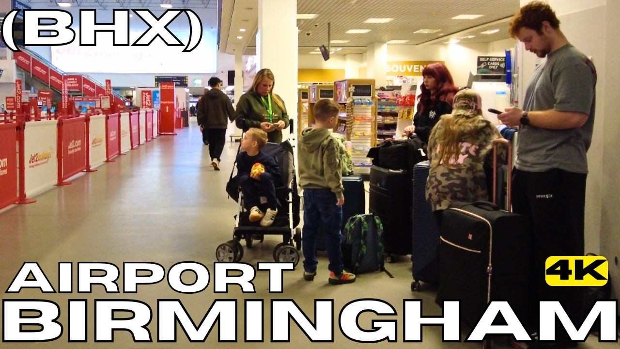 BIRMINGHAM AIRPORT (BHX) Full WalkTour ENGLAND United Kingdom UK 4K