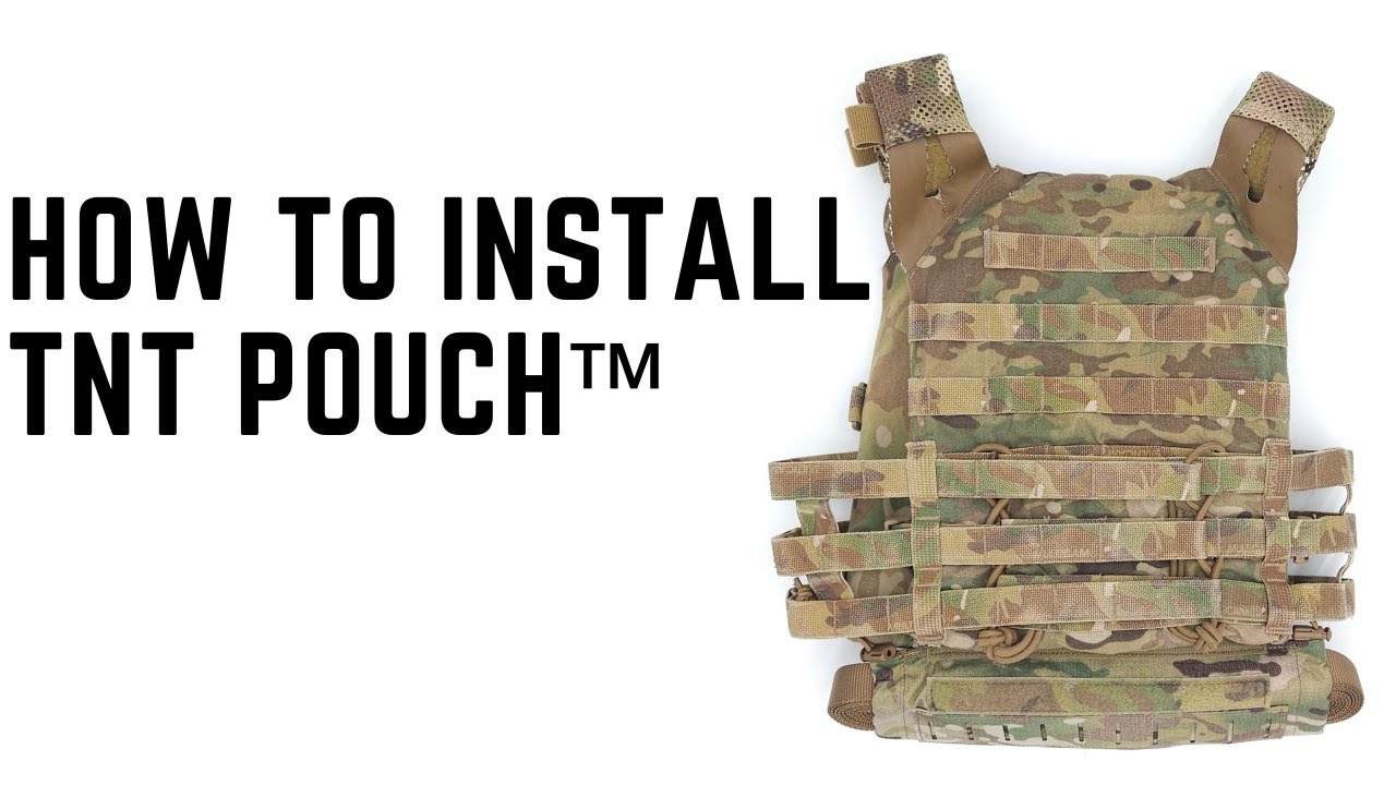 Как установить TNT Pouch™ как подвесной, как подсумок с креплением MOLLE или на заднюю панель