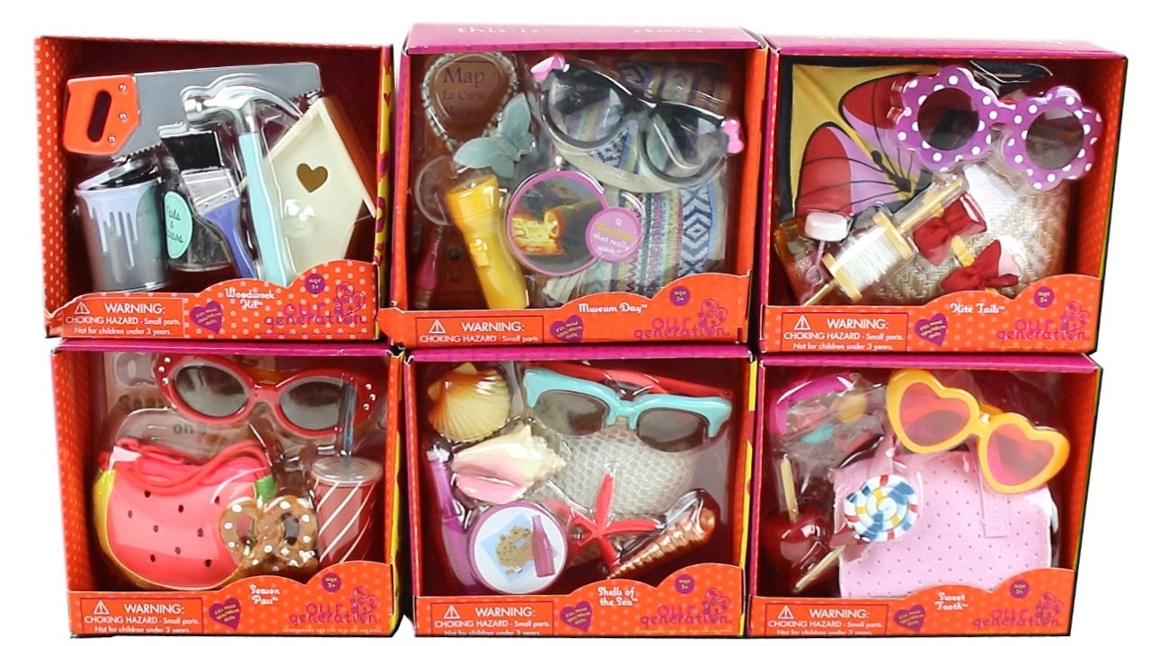 Our Generation Small Accessory Packs Opening 18 Inch Doll Playset Unboxing Toy Review
