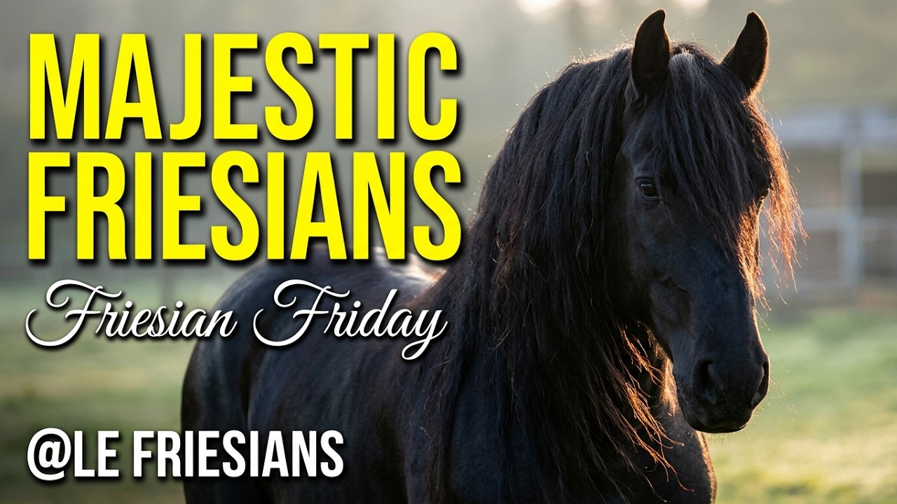 Friesian Friday! A Day in the Life of Contessa, Nero, Sultan & Freyja | Majestic Friesian Horses in