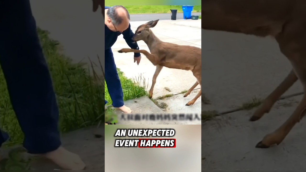 The Man Rescued A Baby Deer And Then..We Love animals ❤️ #rescue #deer