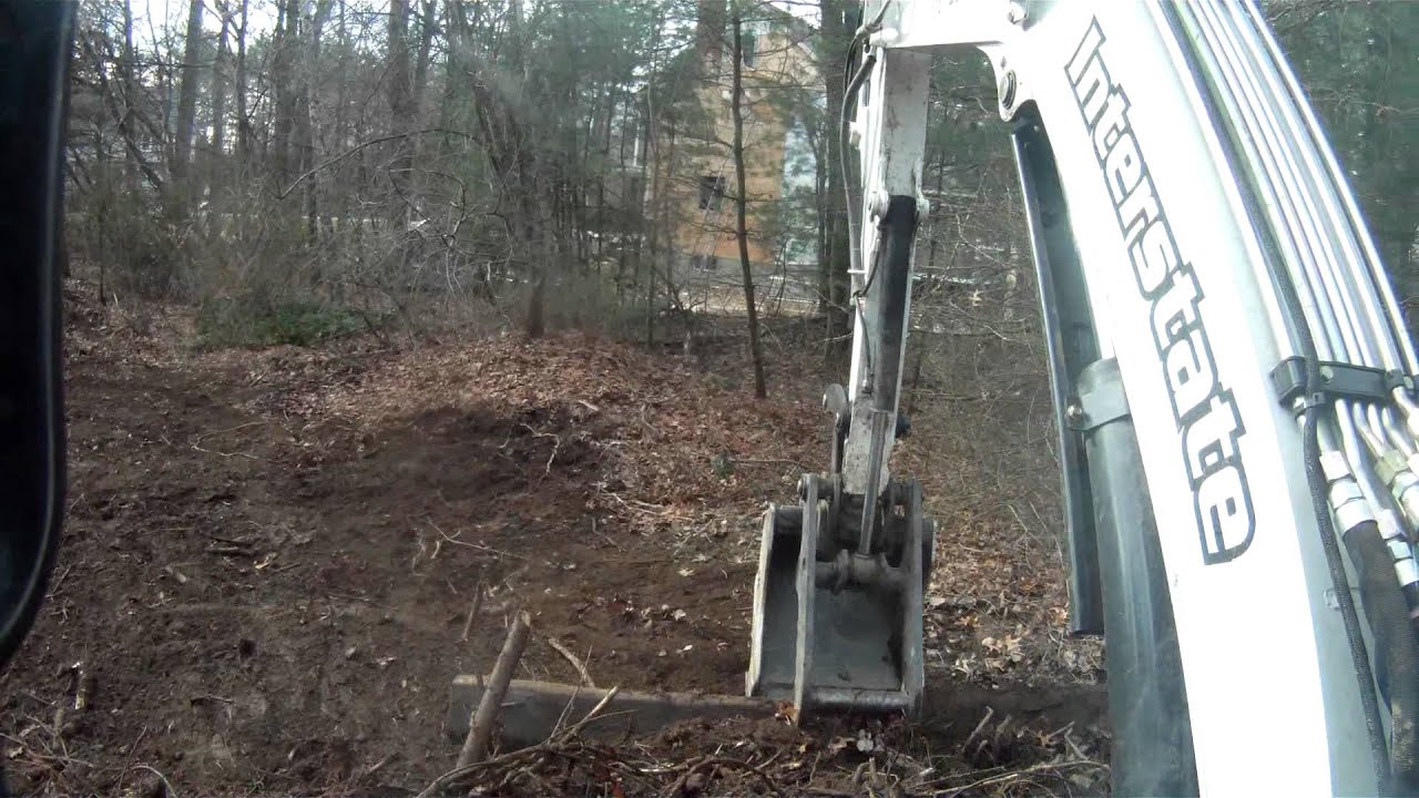 How To: Mini Excavator Grading With Timber