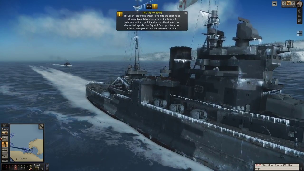 Silent Hunter 5: Sinking The HMS Warspite Battleship