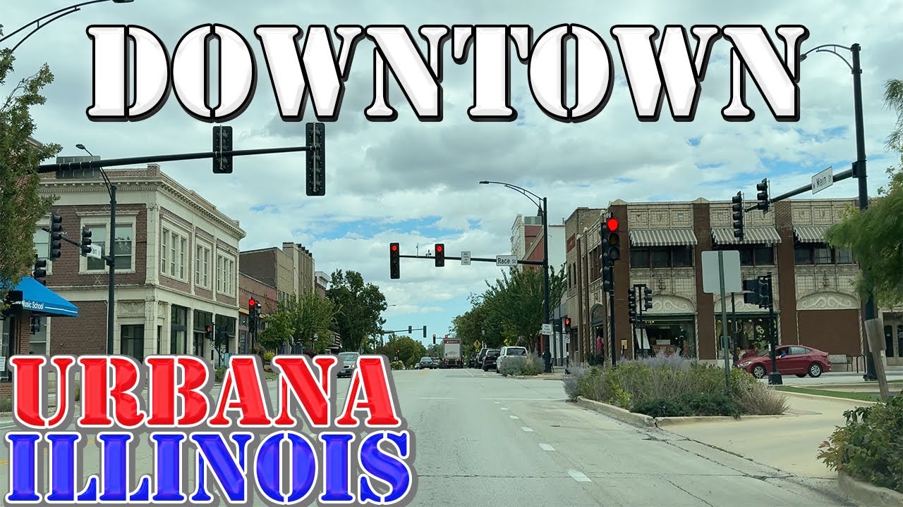 Urbana - Illinois - 4K Downtown Drive