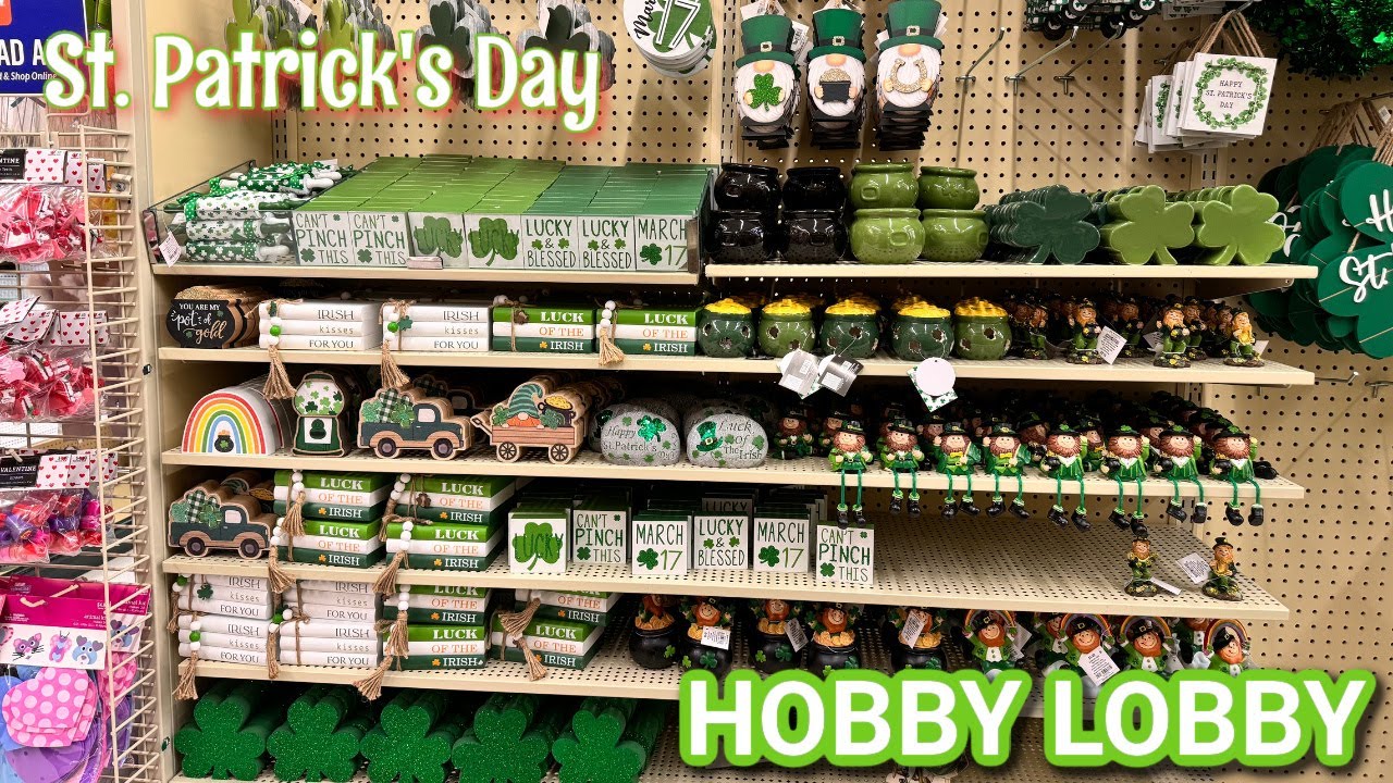 HOBBY LOBBY St. PATRICK'S DAY SHOP WITH ME 2024🌳 | HOME DECOR
