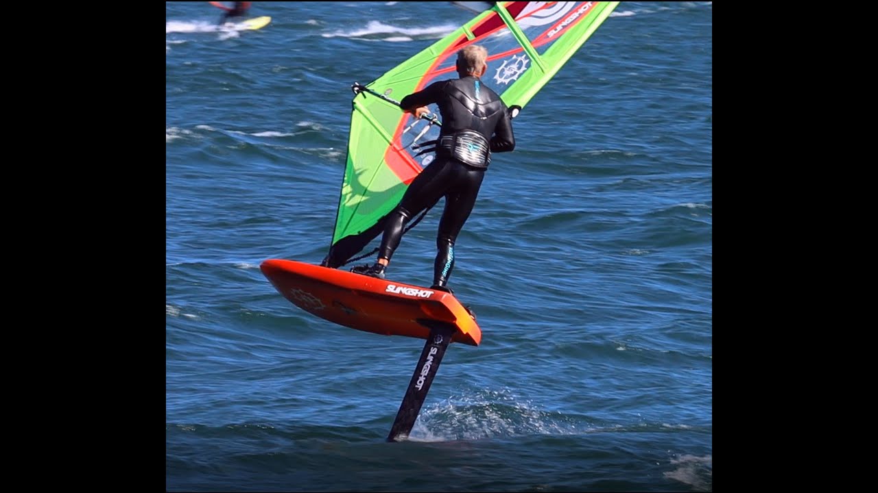 WINDFOILING the GORGE,  BARGE SWELL and SUMMER RIVER TRAFFIC