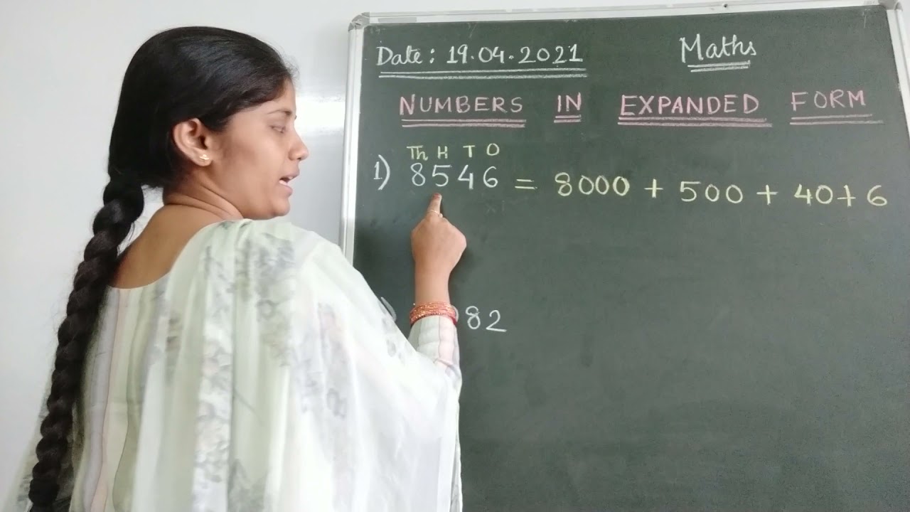 MATHS Class-3 Ch-1 WRITING NUMBERS IN EXPANDED FORM