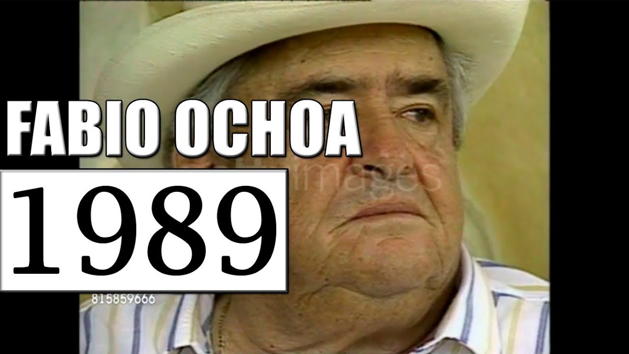 DON FABIO OCHOA 1989 EN SU MANSIÓN EN MEDELLIN MONTANDO SUS CABALLOS