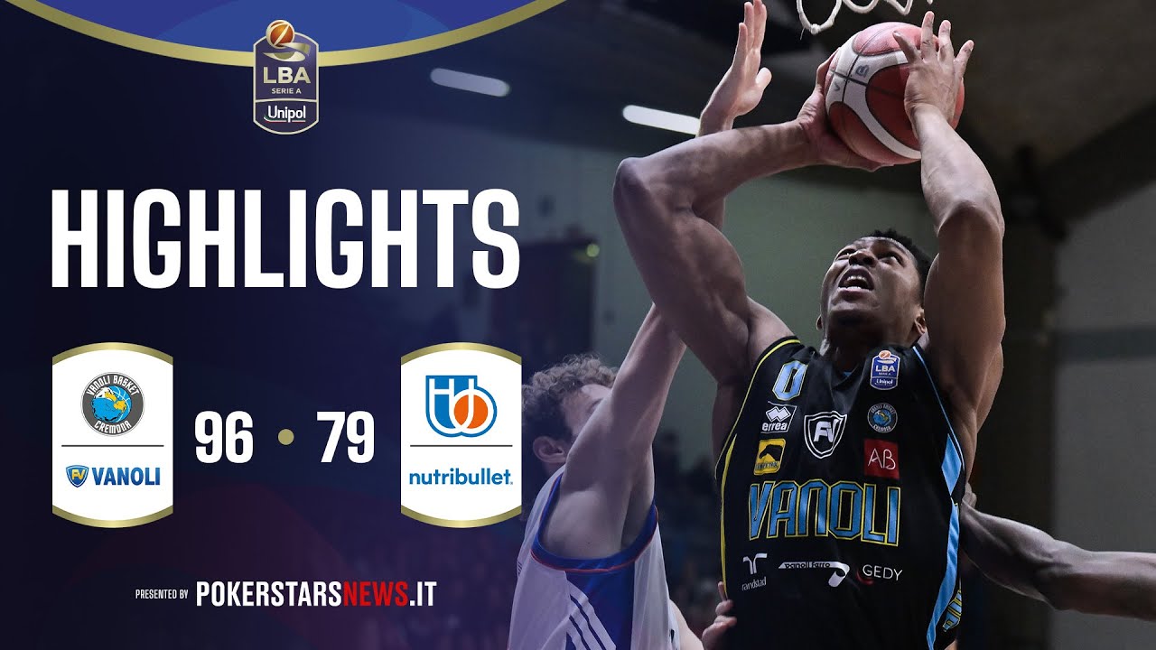 Vanoli Basket Cremona - NutriBullet Treviso Basket | PokerstarsNews Highlights Serie A Unipol 25/26