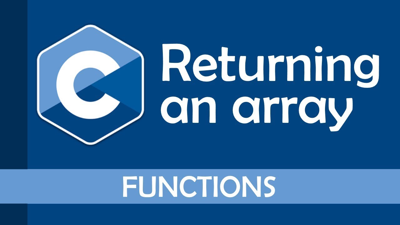 How to return an array from a function