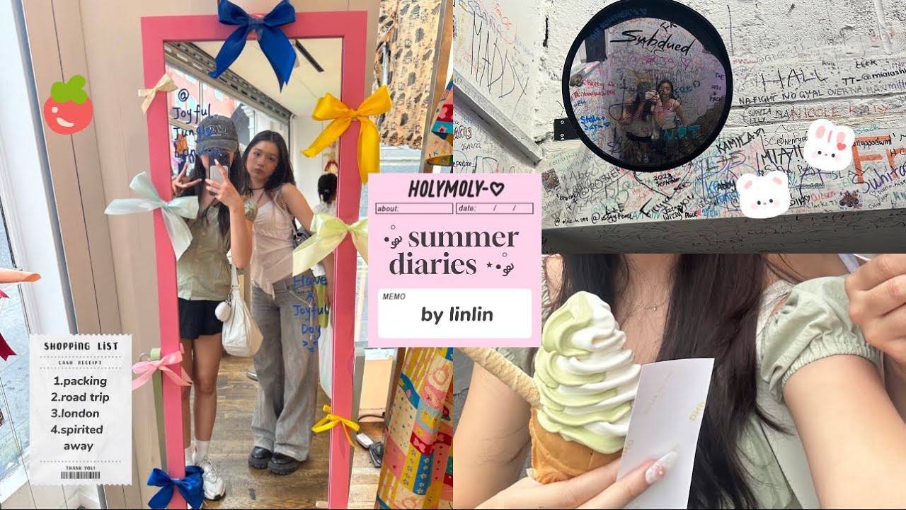 summer diaries ₊˚ෆ | packing, road trip, london, shopping, good eats spirited away production