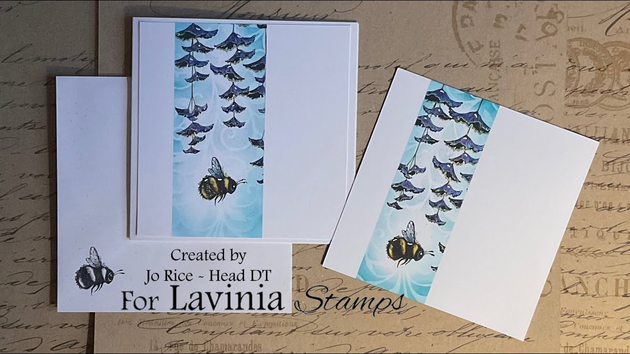 Bumble Bonnet card by Jo Rice #laviniastamps #cardmakingtutorial