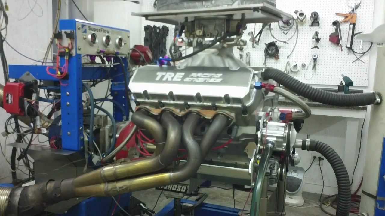 598 BBC Super Gas Engine 1215 HP Jim Rod Cappiello TRE Racing Engine