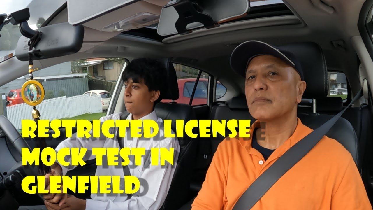 Restricted license mock test for Trent in Glenfield.